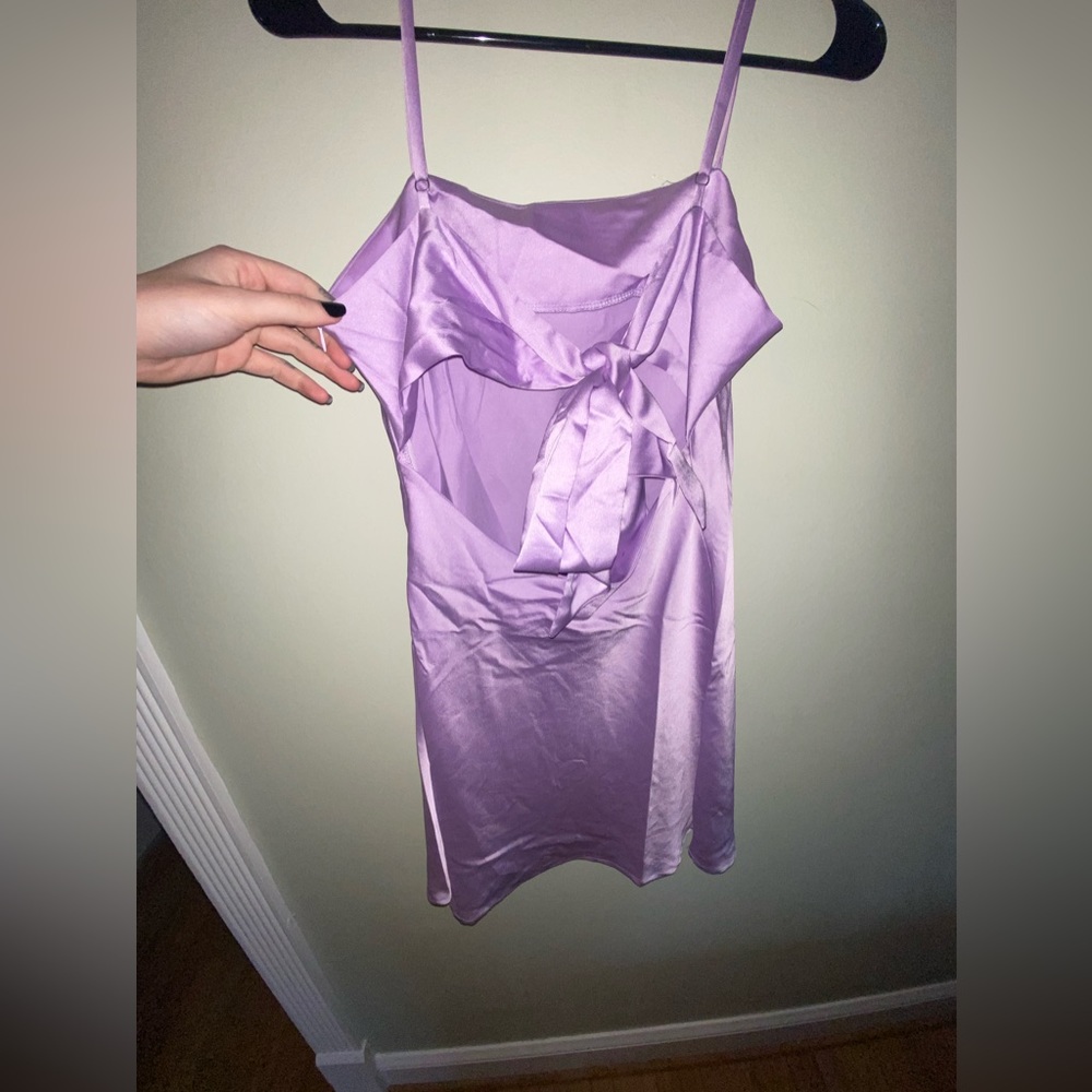 “Satin” Tie Back Dress